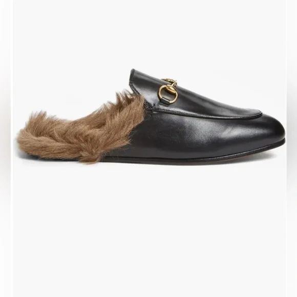 NWOB Gucci Princetown Genuine Shearling Loafer Mule size 36 - Picture 3 of 9